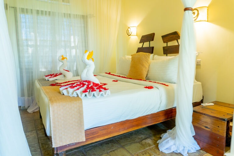 Eco-friendly double room at Weruweru River Lodge, Moshi Tanzania