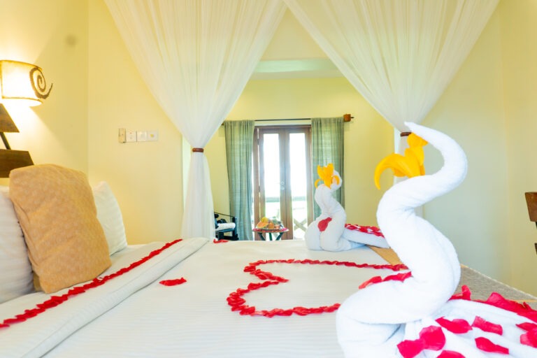 Double room interior at Weruweru River Lodge, Moshi Tanzania