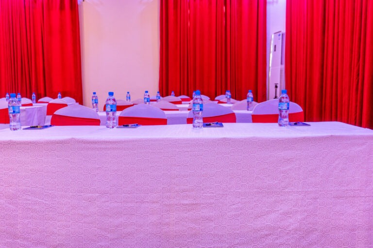 Conference room event space at Weruweru River Lodge, Moshi Tanzania
